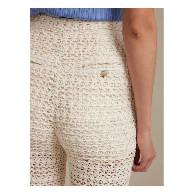 Pantalones calados Davis - Colección Mujer | Natural