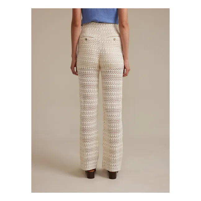 Pantalones calados Davis - Colección Mujer | Natural