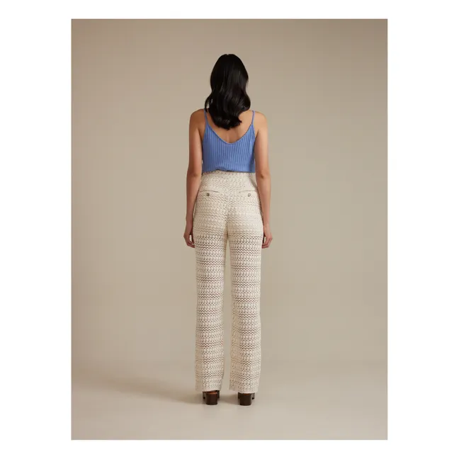 Pantalones calados Davis - Colección Mujer | Natural