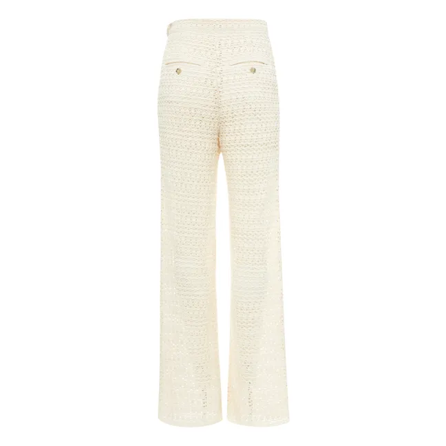 Pantalones calados Davis - Colección Mujer | Natural