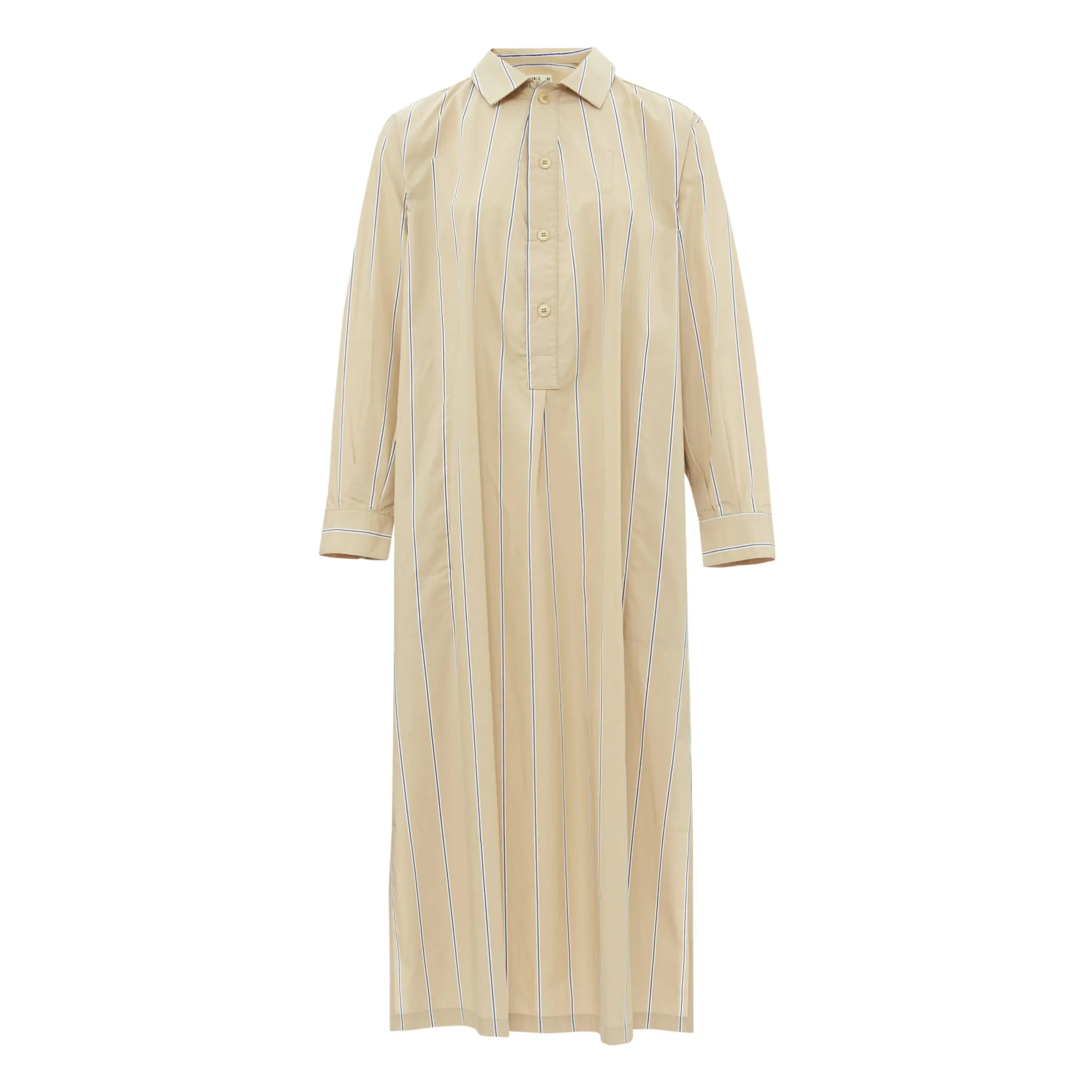 Girls of Dust - Robe Longue Femme Rayée Coton Popeline