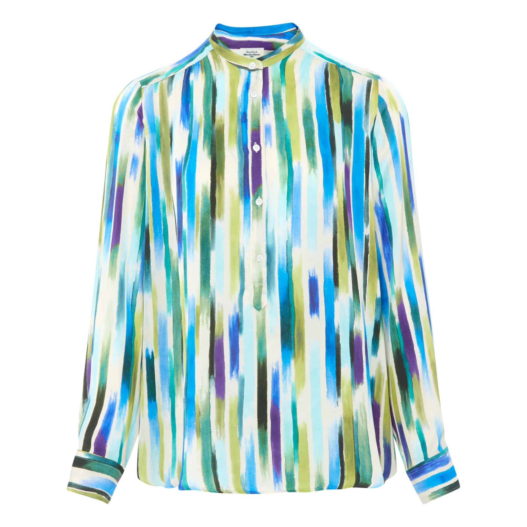 Hartford Blue Codex Printed Blouse