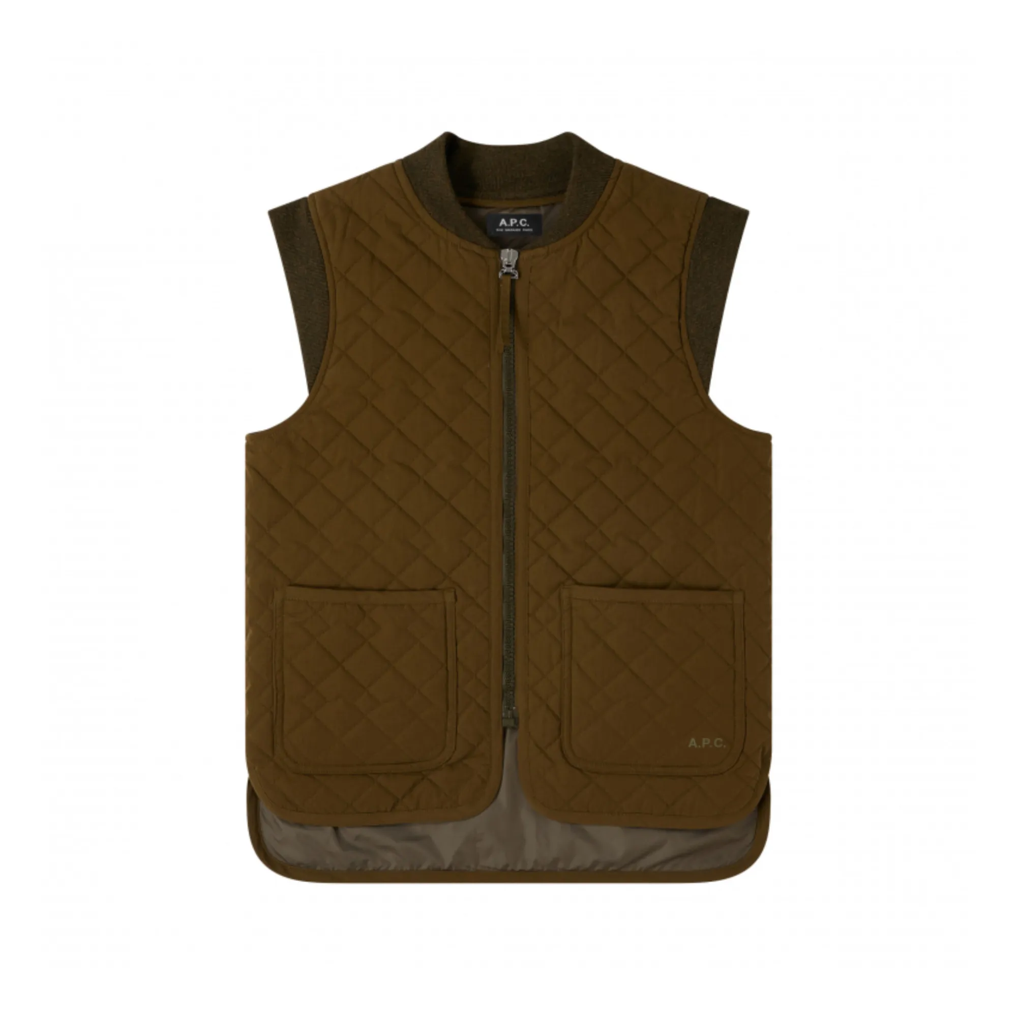 A.p.c. Khaki Emilie Sleeveless Jacket