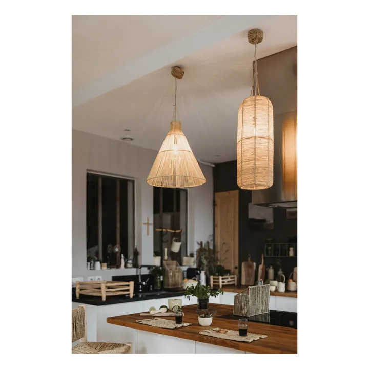 Set de table tressé en feuille de palmier- Image produit n°2
