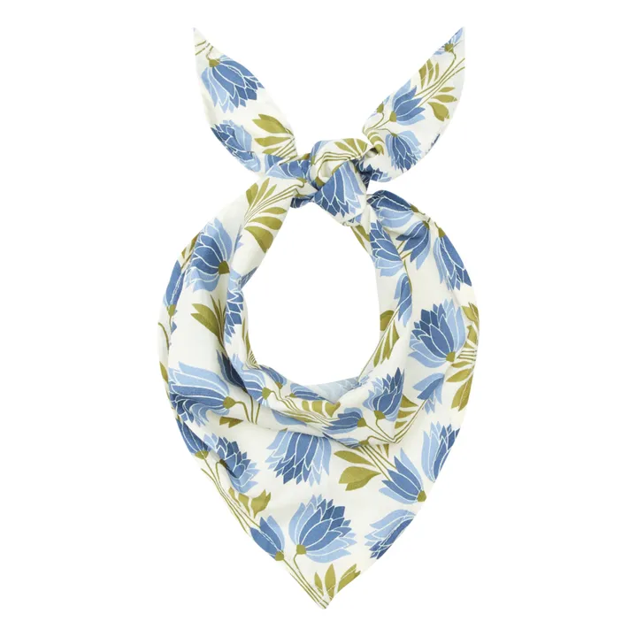 Floral Scarf | Blue- Product image n°0