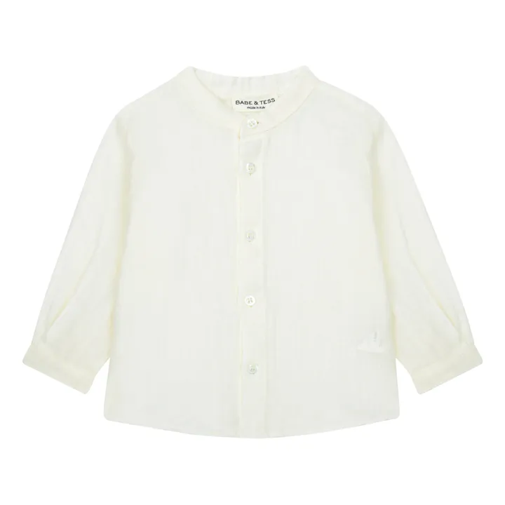 Linen Shirt | Ecru- Product image n°0