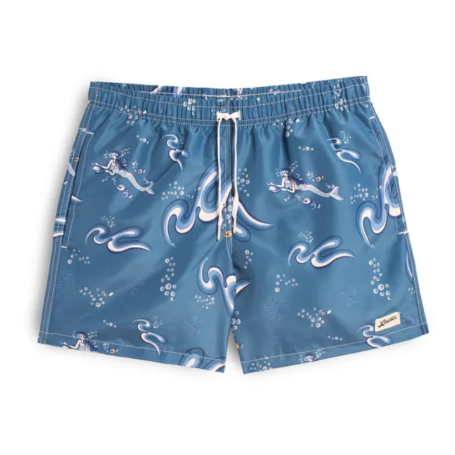 Short de Bain Siren Ocean Recyclé | Bleu