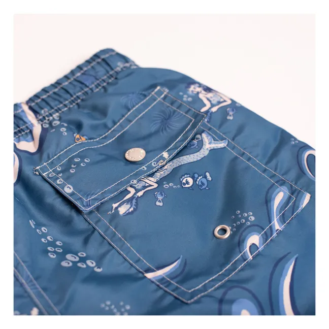 Short de Bain Siren Ocean Recyclé | Bleu