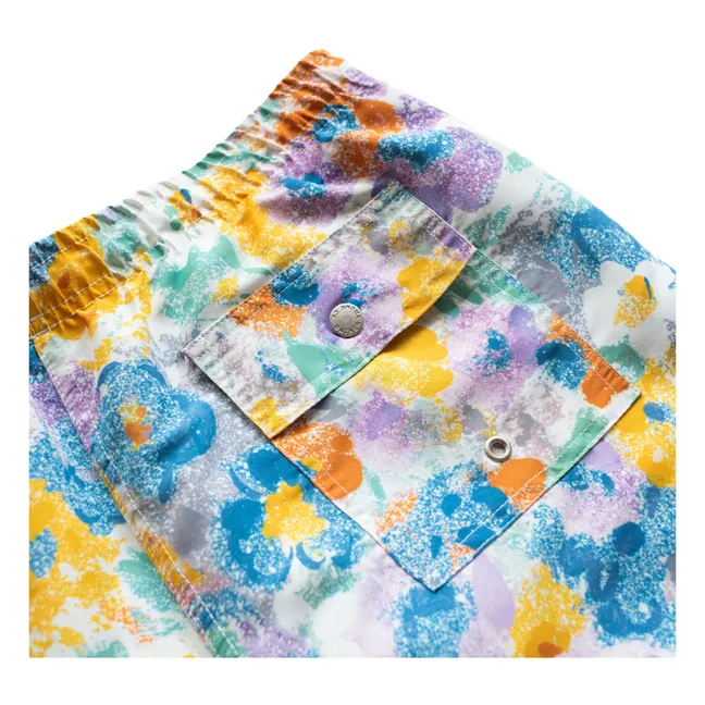 Short de Bain Garden Floral Recyclé | 	Lilas