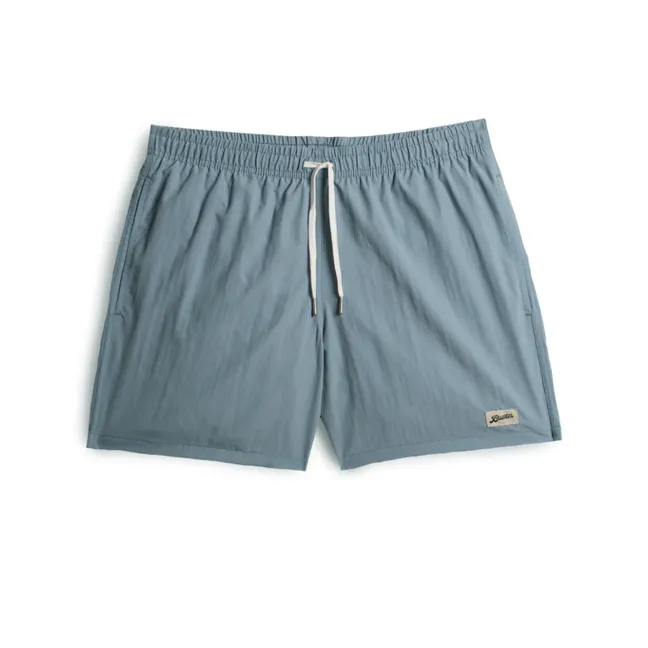Plain Recycled Swim Shorts | Bleu stone