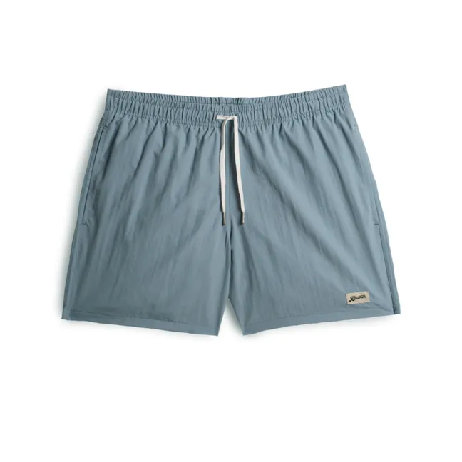 Short de Bain Uni Recyclé | Bleu stone
