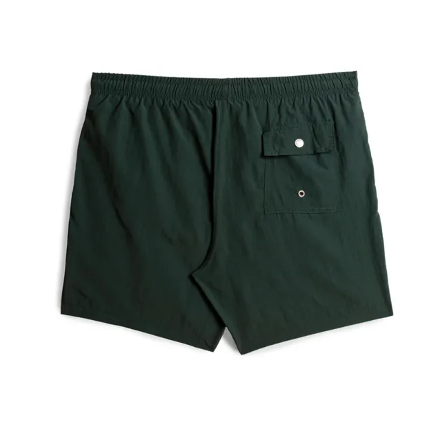 Badeshorts Unifarben Recycelt | Chromgrün