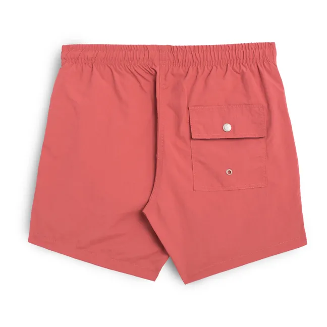 Short de Bain Uni Recyclé | Rouge