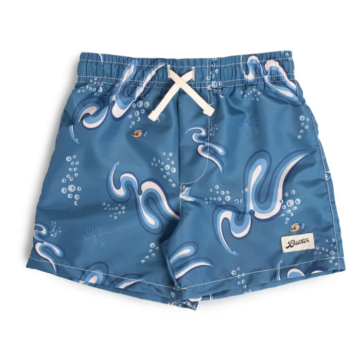 Shorts da bagno riciclati, modello: Siren | Blu- Immagine del prodotto n°0