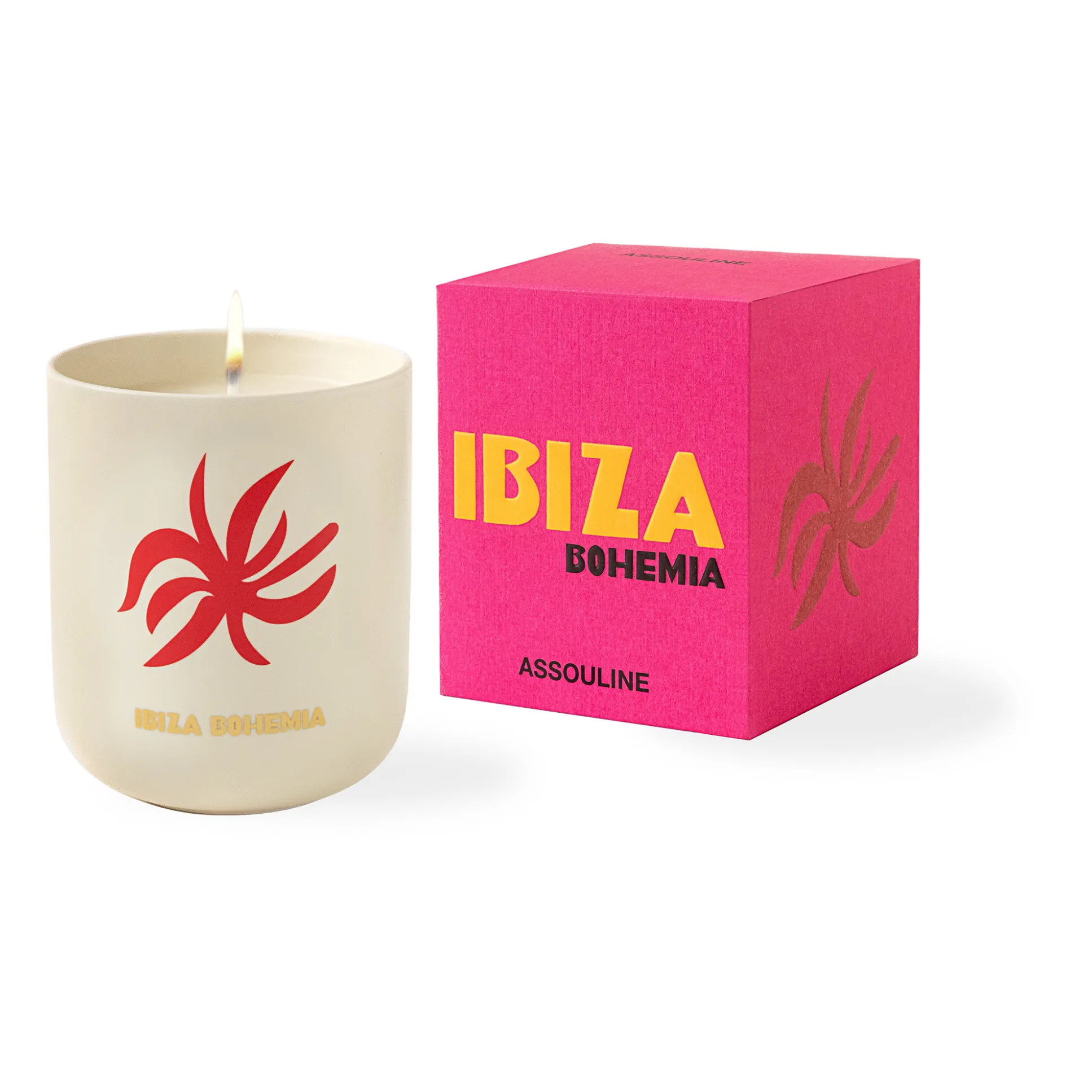 Assouline Pink Ceramic Candle Ibiza Bohemia