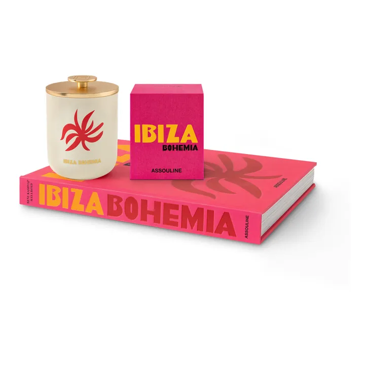Candela in ceramica, modello: Ibiza Bohemia | Rosa- Immagine del prodotto n°1
