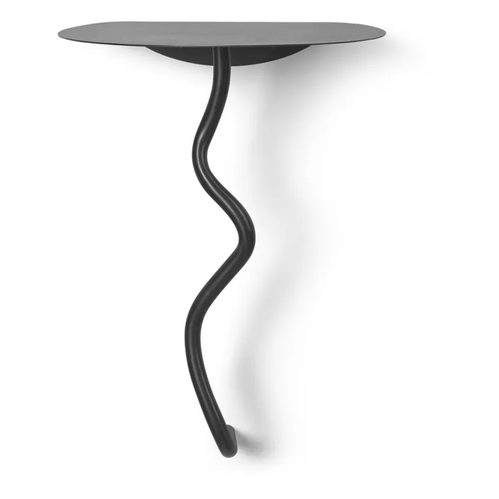 Table de nuit murale Curvature | Noir- Image produit n°0