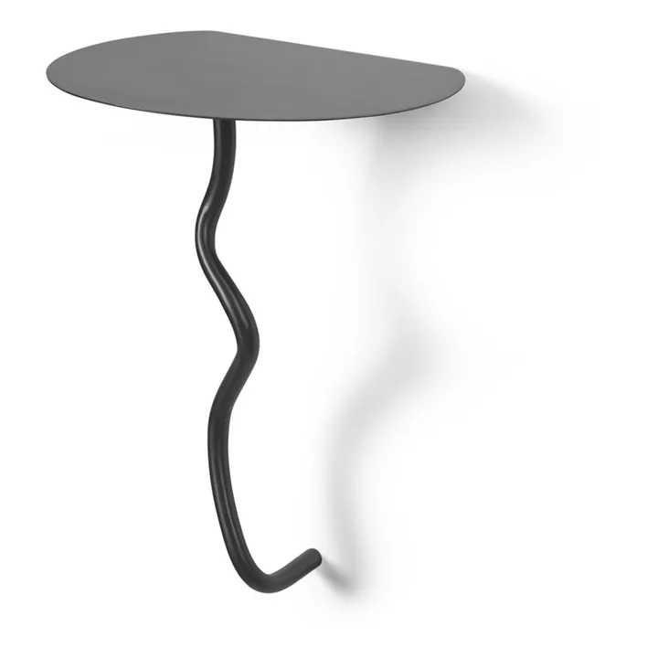 Table de nuit murale Curvature | Noir- Image produit n°2