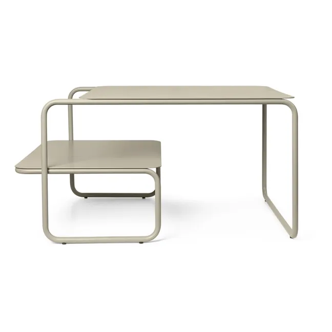 Level Outdoor Coffee Table | Blanc/Écru