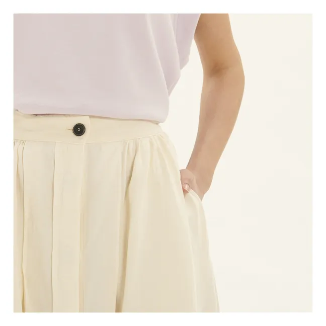Buttoned Skirt | Ecru