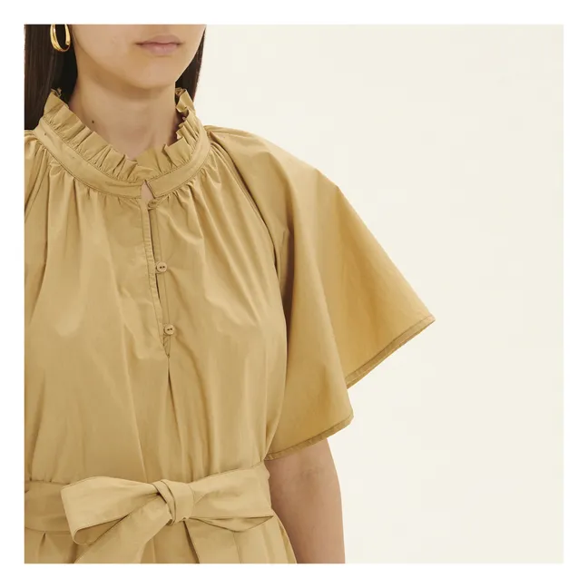 Robe Diane Popeline de Coton | Beige