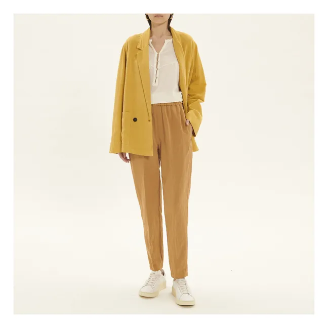 Cotton Crepe Blouse | White