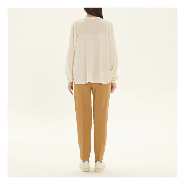 Blouse Crêpe de Coton | Blanc