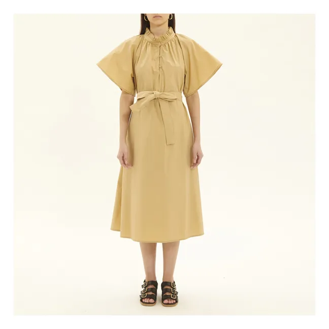 Robe Diane Popeline de Coton | Beige