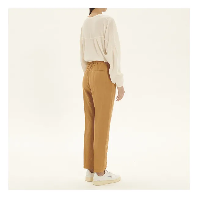 Elasticated Pants | Rust