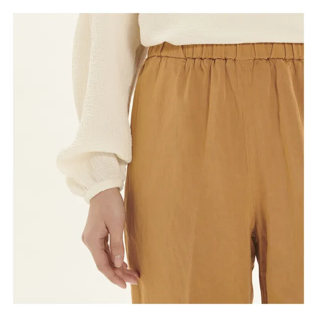 Elasticated Pants | Rust