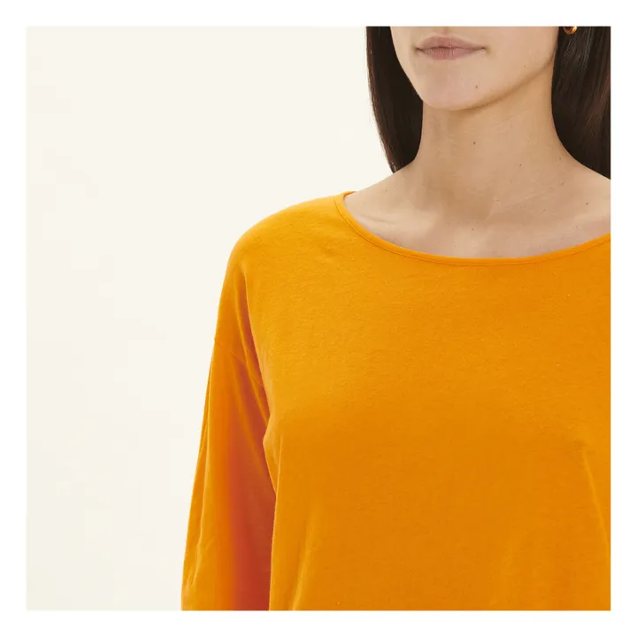 T-shirt Manches Longues Col Rond Aksun | Orange- Image produit n°4