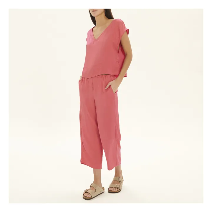 Top Col V Widland  | Magenta- Image produit n°1