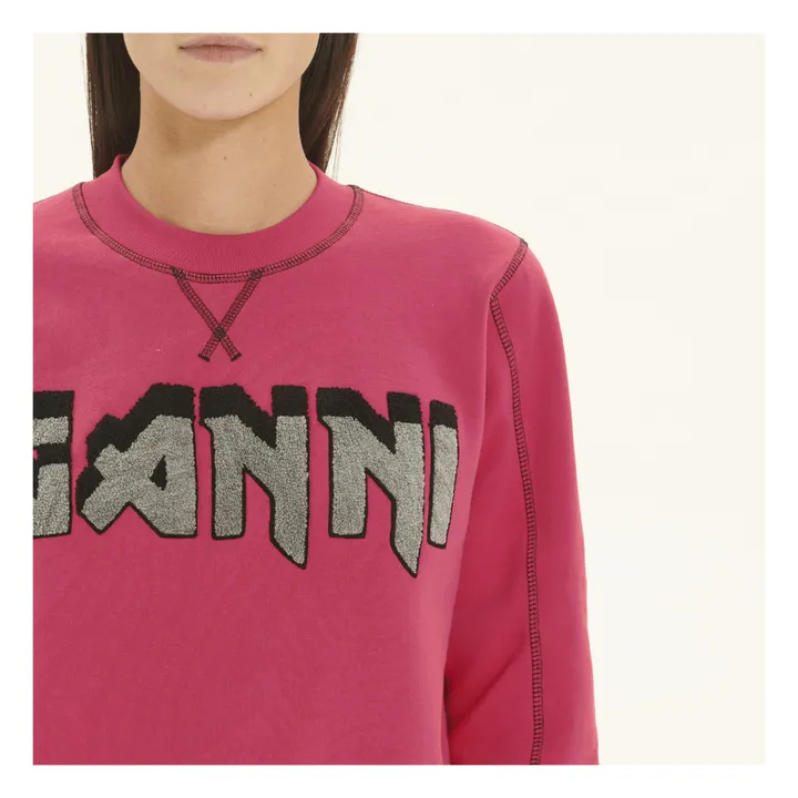 Sweatshirt Isoli Ganni Rock Bio-Baumwolle | Fuchsie- Produktbild Nr. 4