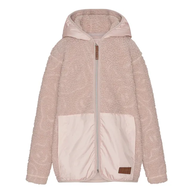 Uberto Recycled Fur Jacket | Pale pink