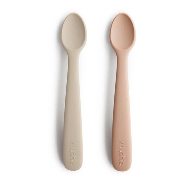 Cuillères en silicone - Set de 2 | Blush- Image produit n°0