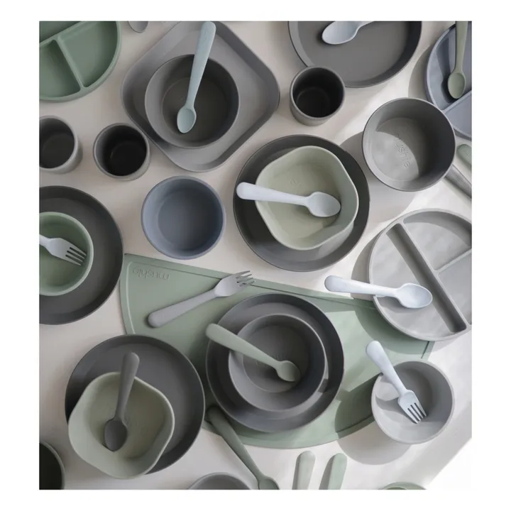 Cuillères en silicone - Set de 2 | Vert- Image produit n°1