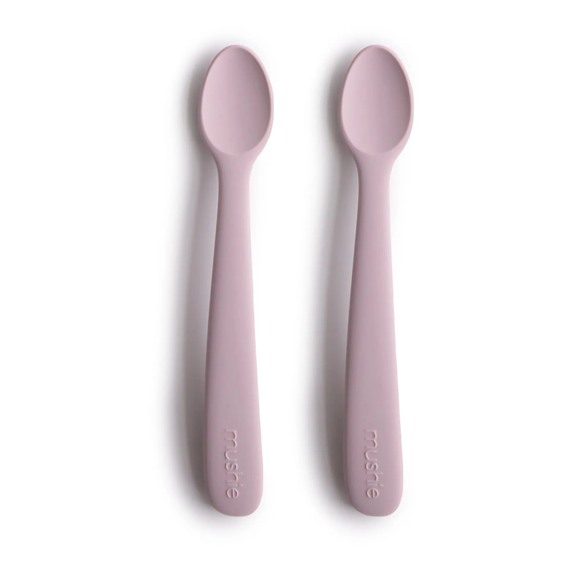 Mushie - Cuillères en silicone - Set de 2 - Lilas | Smallable