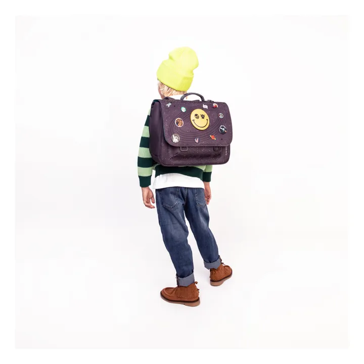 Cartable Midi Space Invaders | Gris anthracite- Image produit n°2