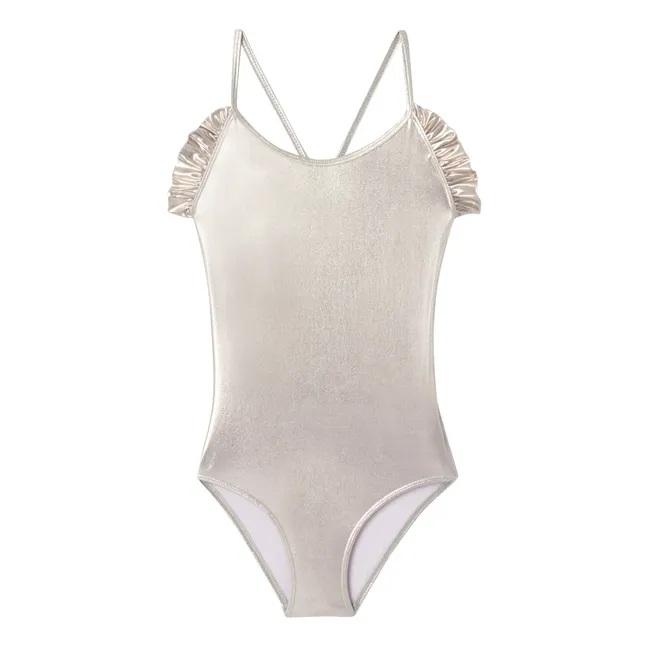 Shiny Sorbet Swimsuit | Silver