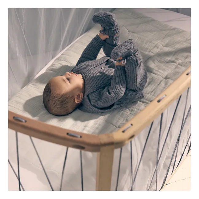 Mitwachsendes Babybett Kimi | Schwarz