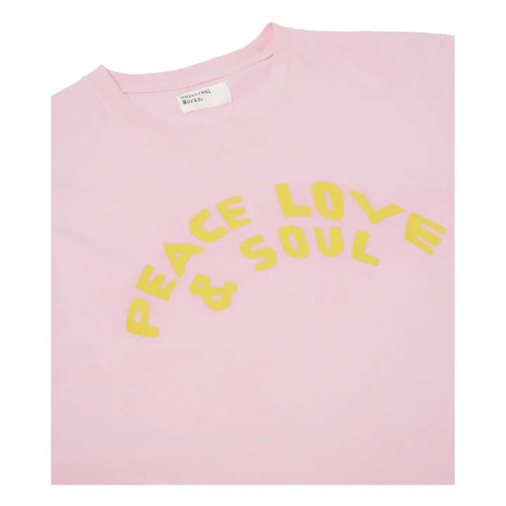 Recycled Cotton Print T-shirt | Pink- Product image n°1