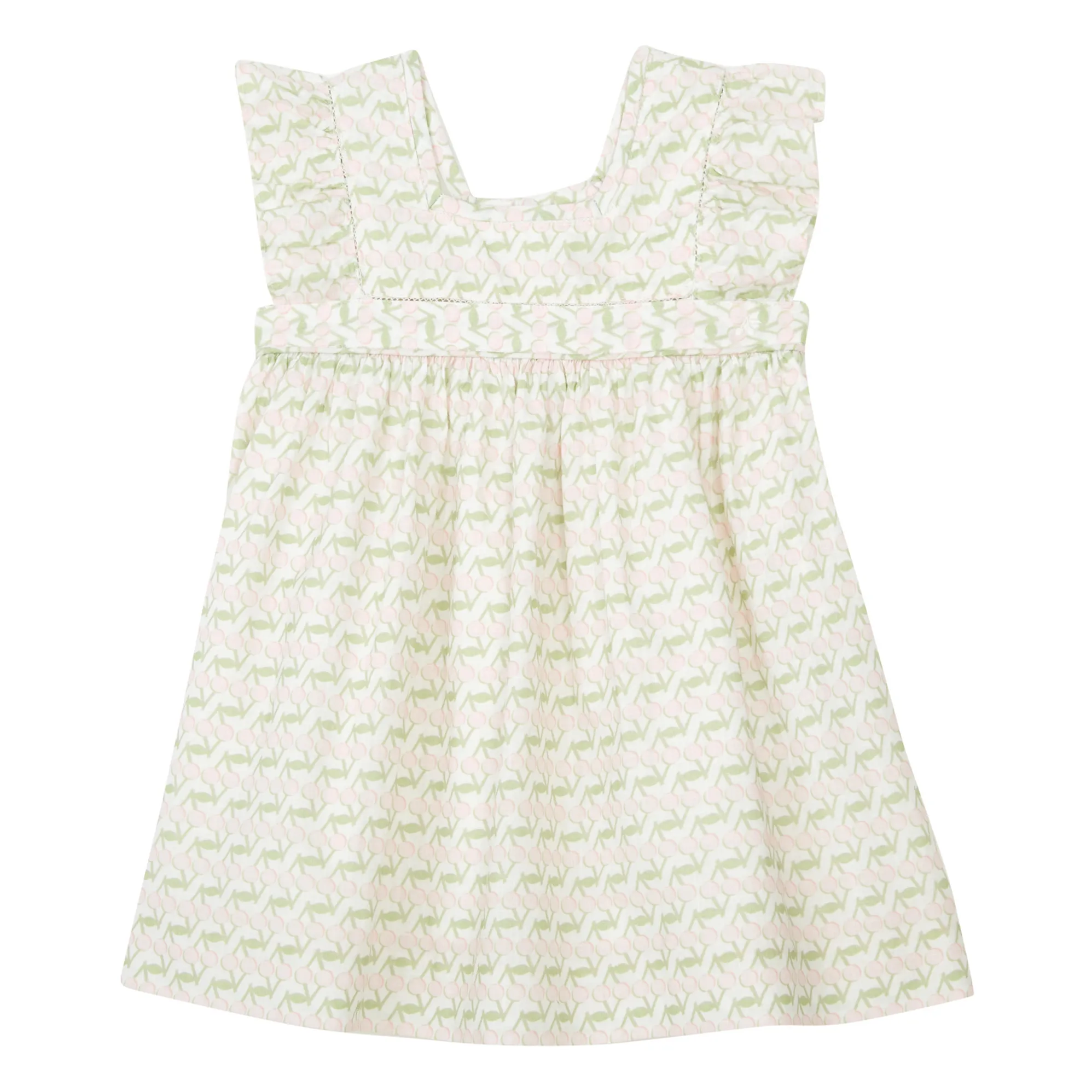 Bonpoint Ecru Alexandrina Dress - Cherry Festival Capsule