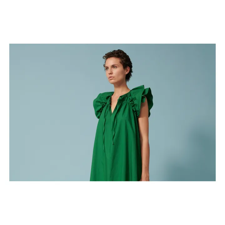 Kleid Jakarta Baumwollpopelin | Grün- Produktbild Nr. 3