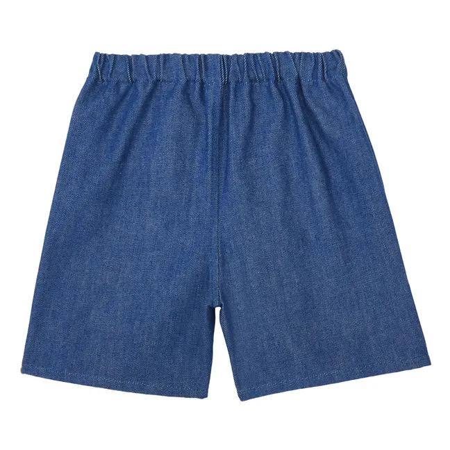 Organic Cotton Denim Shorts | Blue