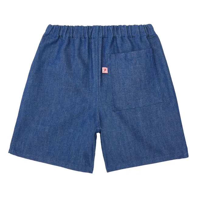 Shorts in denim in cotone organico | Blu
