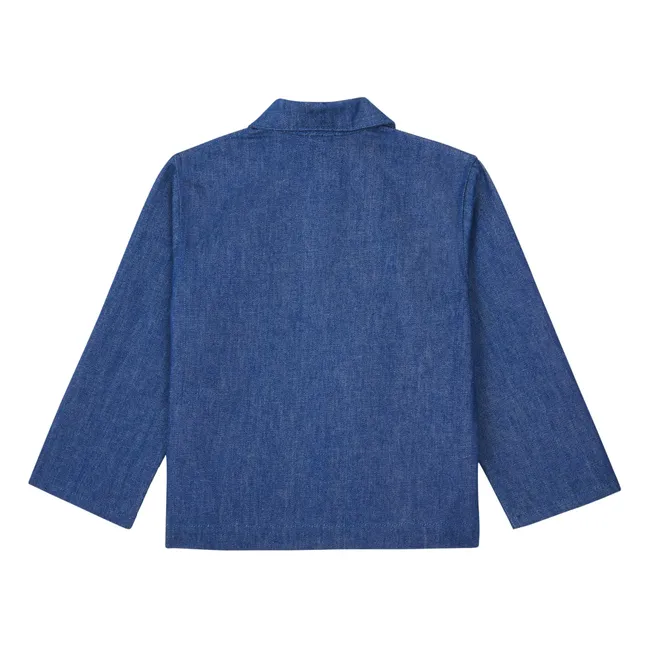 Organic Cotton Denim Jacket | Blue