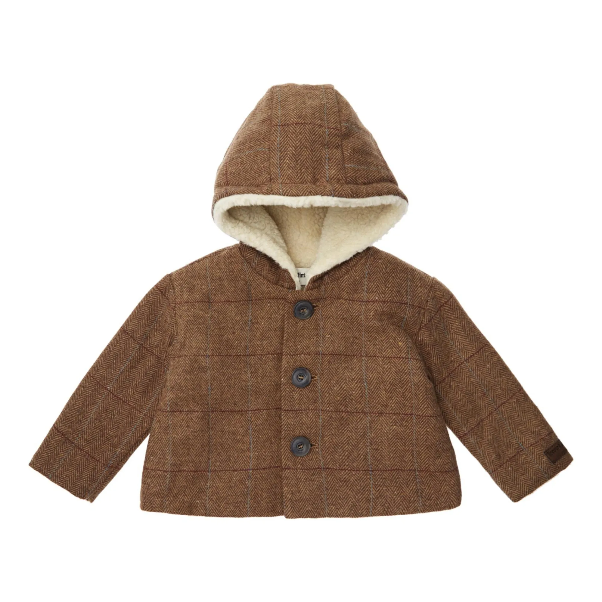 Tocoto Vintage Brown Carreaux Coat