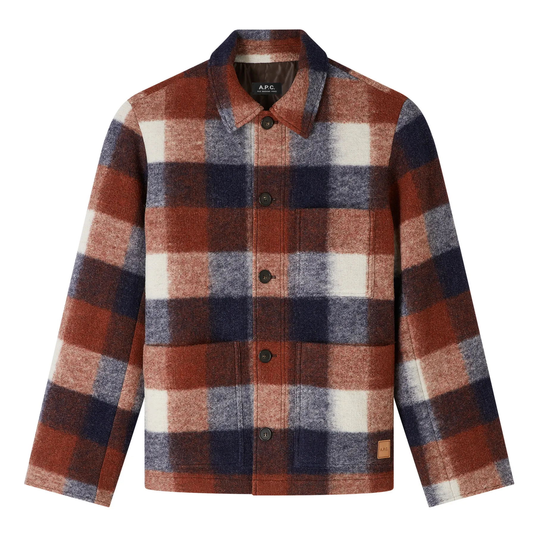 A.p.c. Navy Blue Emile Wool Jacket