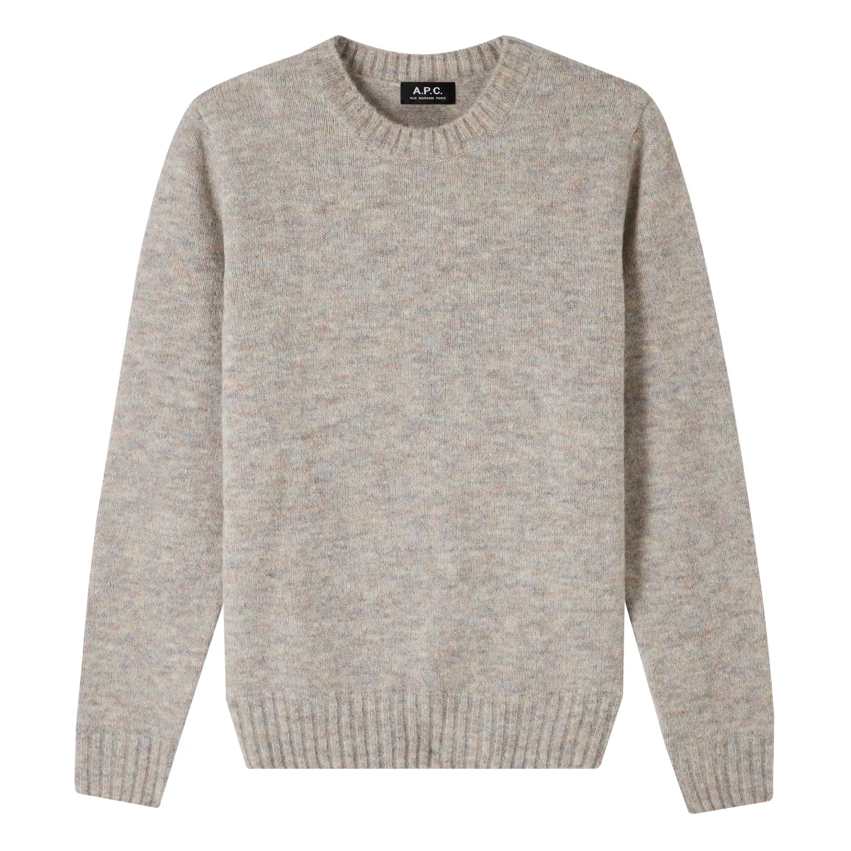 A.p.c. Heather Grey Lucas Woollen Jumper