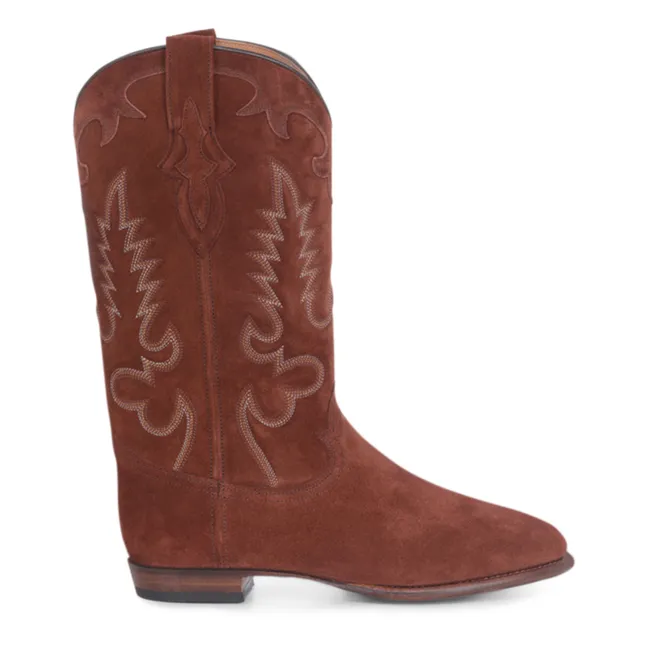 Stiefel Midnight Wildleder | Terracotta